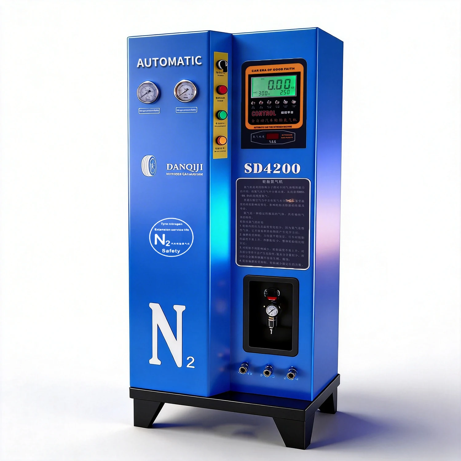 SD4200 Intelligent Automobile Tire Nitrogen Filling Machine - Fully Automatic, High Purity, Rapid Filling And Vacuum Extraction