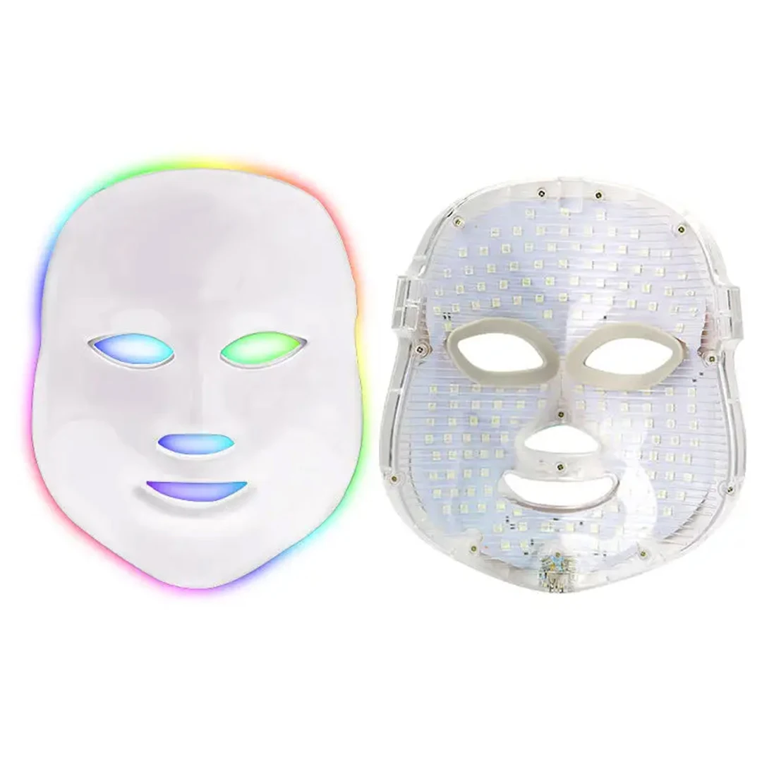 Led Photon Beauty Mask Instrument Repair Damaged Skin Rejuvenation Remove Fine Lines Face and Neck Care Mask