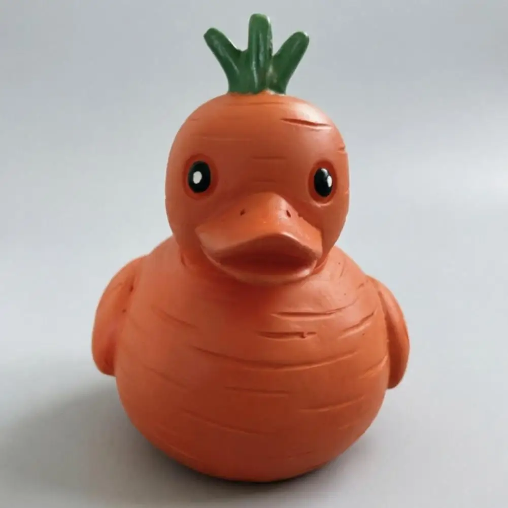 Color Filled Decor Glowing Resin Duck Figurine with Led Light Decorative Night Light for Room Bedroom Festive Tabletop Ornament