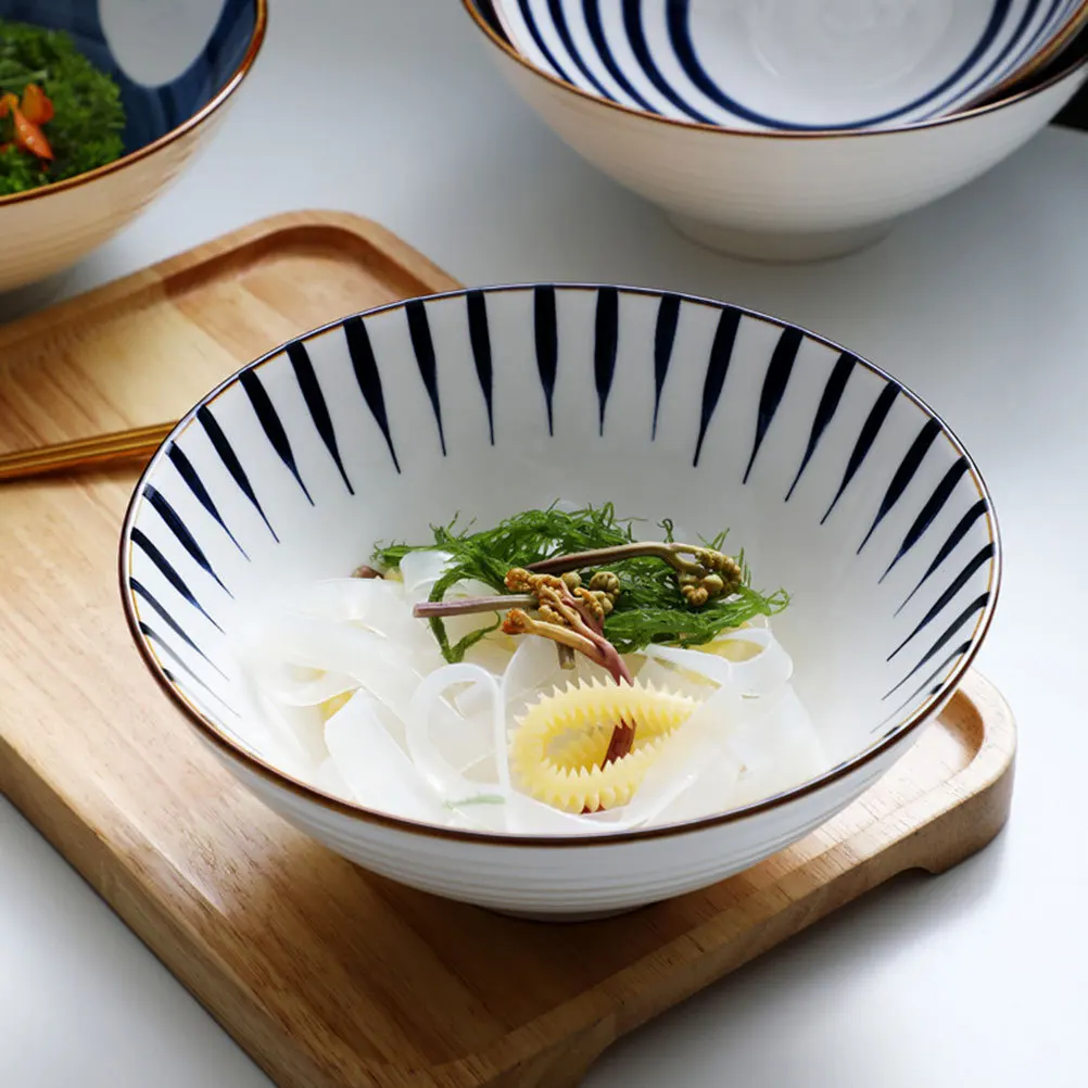

1Pcs Ceramic Soup Bowl Food Container Perfect Size for Noodles Salad Pasta Snacks