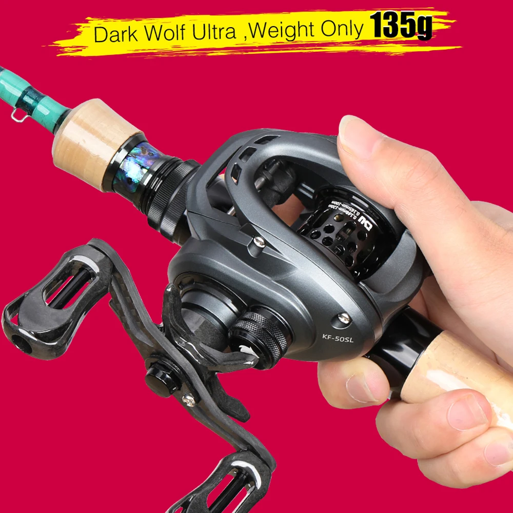 tsurinoya ultra light finesse baitcasting reel baitcaster pesca bobina para shad reels 61g bfs spool 135g kf50s 01