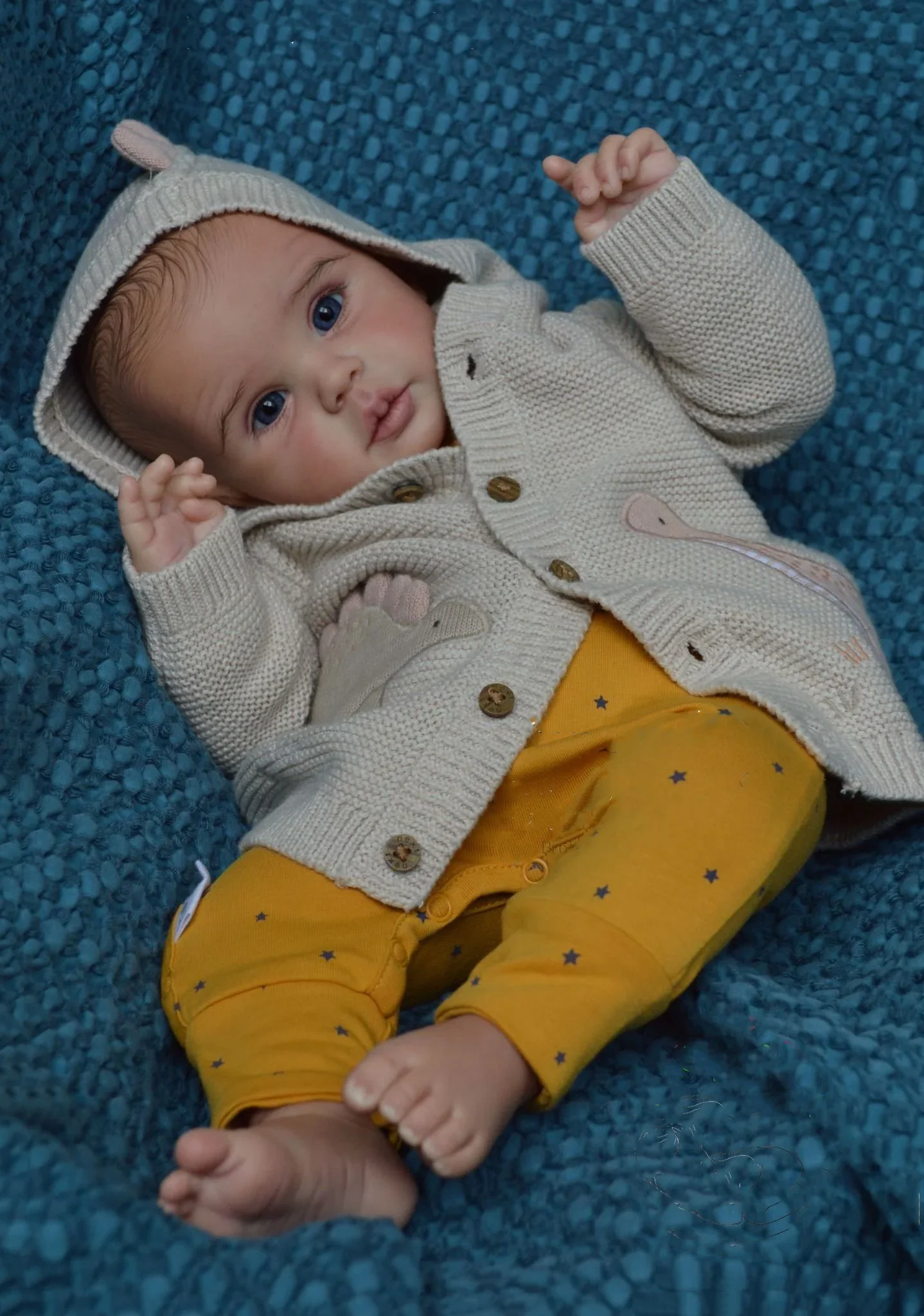 ชุดตุ๊กตาโรแบร์โตแบบ DIY ขนาด 19 นิ้ว ชุดตุ๊กตาเปล่าพร้อมตัวผ้าและดวงตา ยังไม่เสร็จ ยังไม่ได้ลงสี สำหรับนักสะสม ทำตุ๊กตาเด็ก