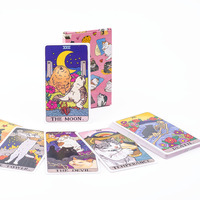The Original Cat Meme Tarot Deck 22 Major Arcana Cat Meme Tarot Funny Witchy Cat Tarot Deck Cat Kawaii Uwu Funny Pink Cute Tarot