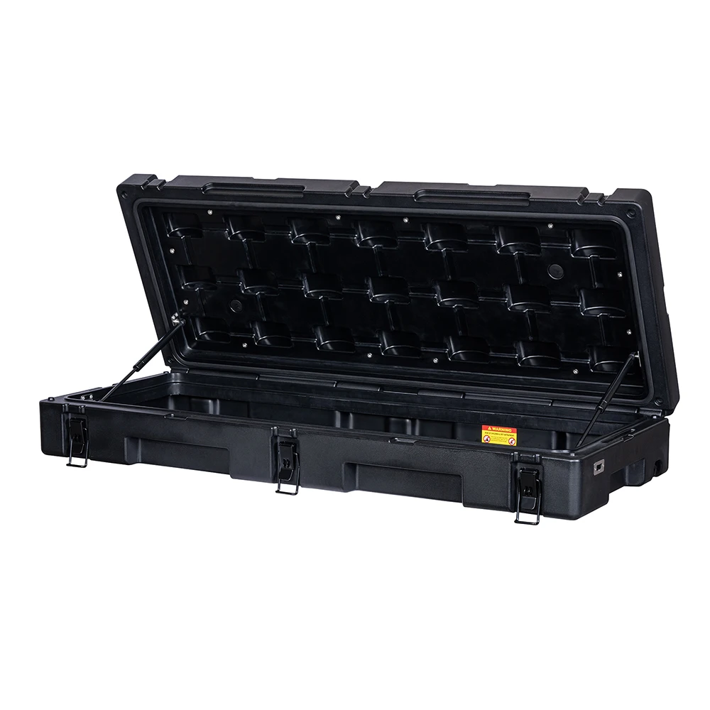 83L Rugged Case Quick Mount LLDPE Cargo Case Rotomolded Tool Box For 4WD Storage Box Roof Rack Low Profile Quick Mount