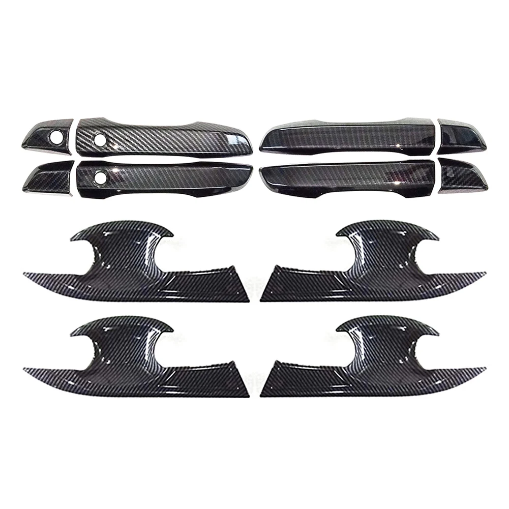 Car Exterior Door Handle Bowl Cover Trim For Honda Civic 2016 2017 2018 2019 Carbon Fiber Styling ABS
