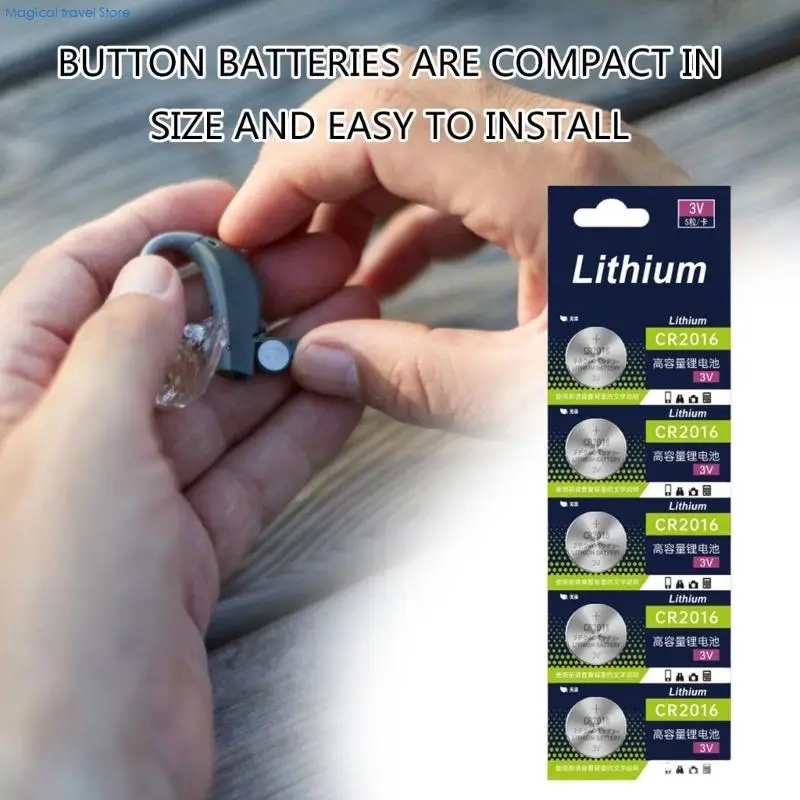 N2UB High Energy Density CR2016 Battery Button Cell For Car Keys And Small Devices