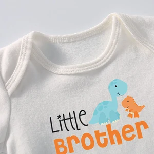 Baby Jungen Mädchen züchten Baumwollkurzarmbrief Ich liebe Mama & Papa Jumpsuit Kinderkleidung 8 Hauptverkäufe für Mamae und Bebe gleich - №2