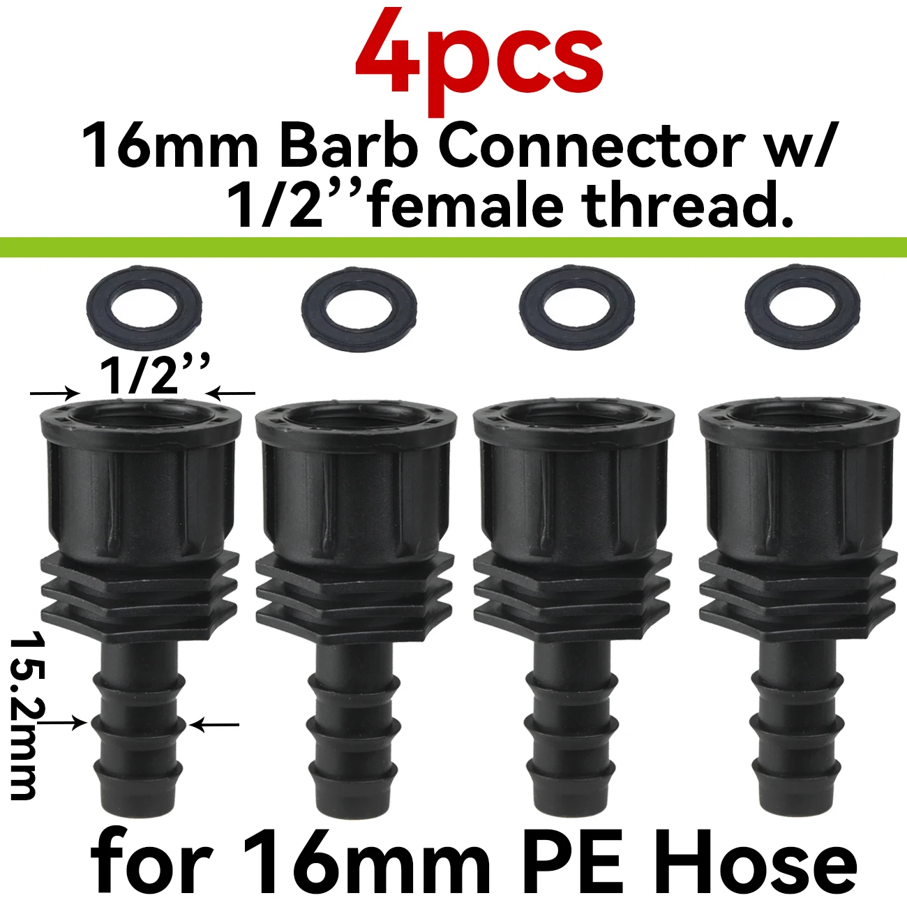 KESLA Garden 3/4" Innengewinde-Anschluss zum Widerhaken 16 20 25 mm PE-Schlauchhahn-Adapter 1/2'' 3/4'' Wasserhahn-Anschluss Tropfbewässerungssystem – Detail 5