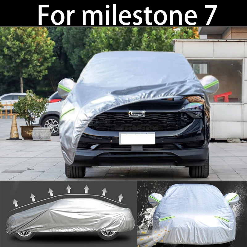 

For milestone7 winter car Cover Dustproof Outdoor Indoor UV Snow Resistant Sun rain Protection waterproof hail cover for car