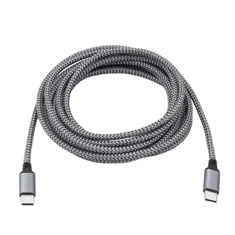 USB C To Type C Cable PD60W Fast Charging Cord Braided Extension Cable 480Mbps 0.5/1/1.5/2/3/5/8m