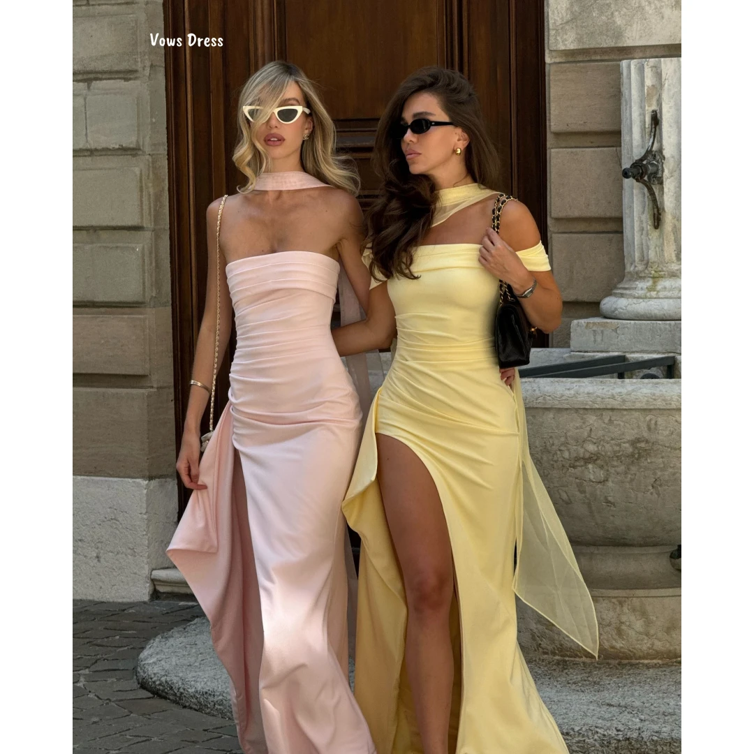 

Vows Ribbon Women Evening Dress 2025 Fishtail Skirt Evening Dresses Prom Dresses for Special Occasions Custom Made Chiffon Party