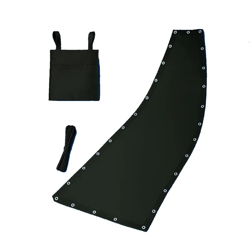 

Black Replacement Seat Cloth For Textilene Hanging Swing Chair - 64x197x23CM Garden Swing Replacement Waterproof Dustproof