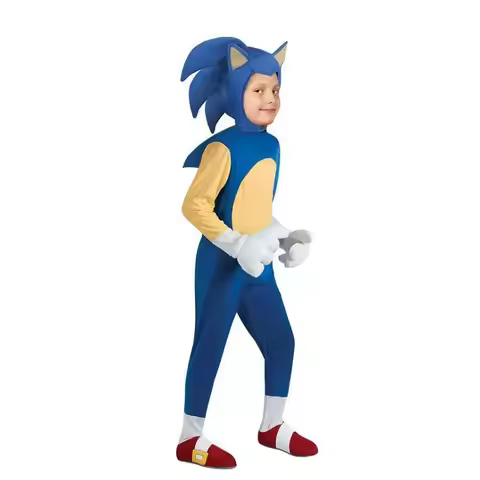 The Sonic Kid Series Cosplay Children's Costumes Hedgehog Jumpsuit Anime Sonic Cosplay Kid Costume Stage Performance