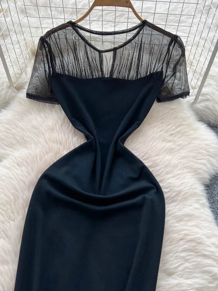 

Сексуальная облегающая юбка с высокой талией Bla Me ort Sve Splice для похудения, летняя модная юбка трапециевидной формы из полиэфирного волокна для городских поездок на работу