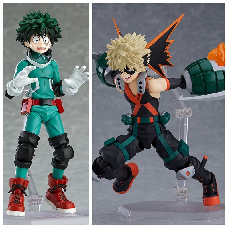 

Фигурка аниме Моя геройская академия, фигурка Bakugou Katsuki, фигурка Figma 443 Midoriya Izuku 323, экшн-фигурка из ПВХ, Коллекционная модель, игрушки в подарок