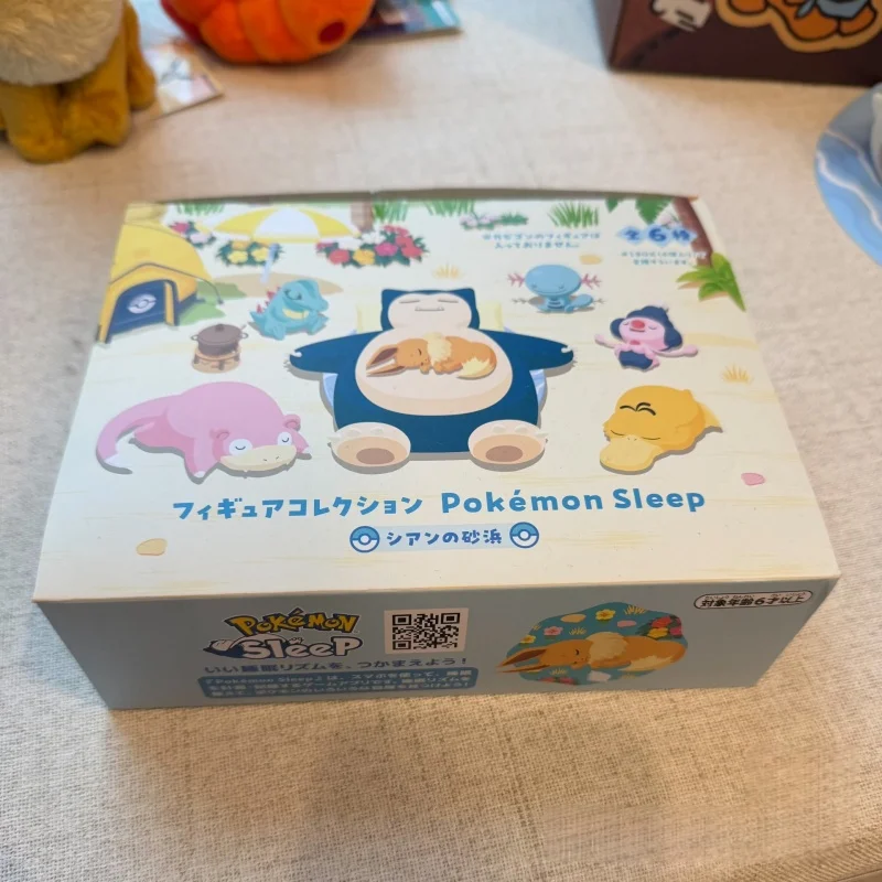 Pokemon Sleep Azure Beach Series Genuine Blind Box Flocking Eevee