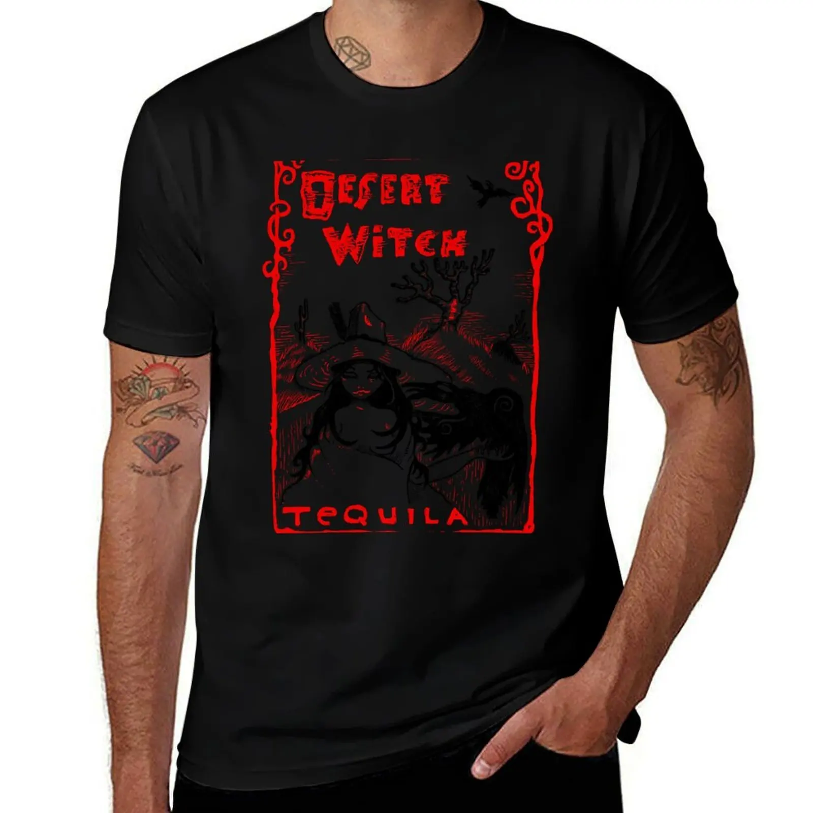 T-shirt Desert Witch Tequila, t-shirt de travail industriel