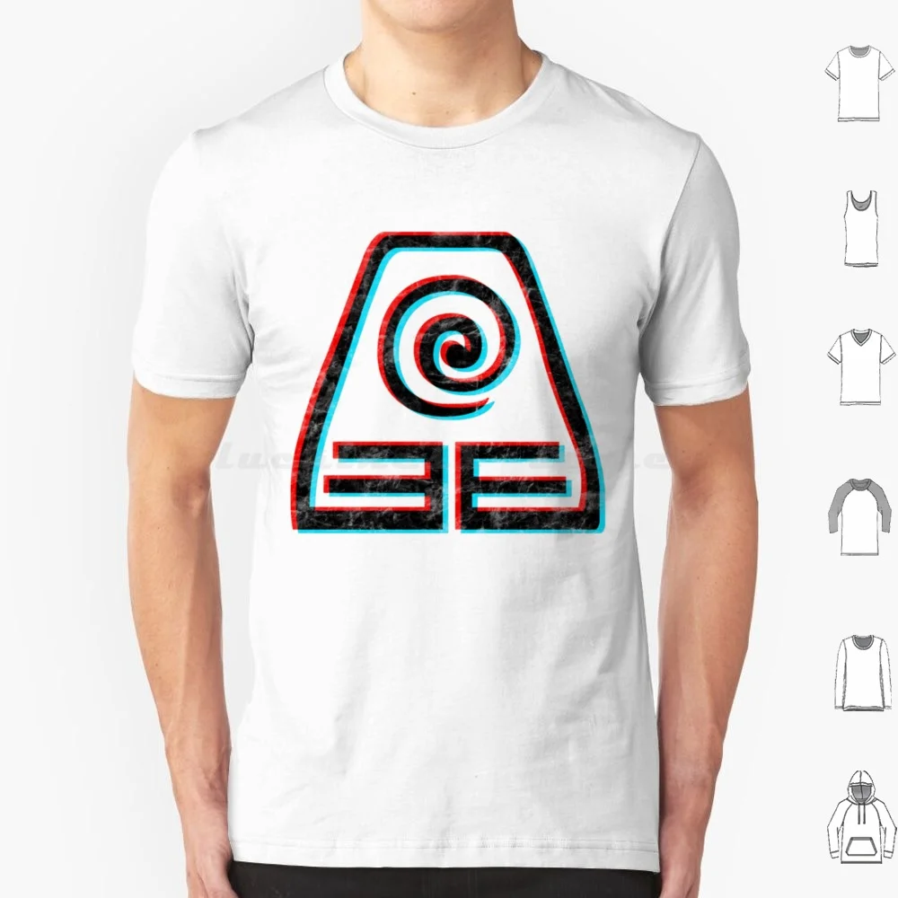 The Last Airbender Earth Kingdom Symbol 3d106 T Shirt Men Women Kids 6xl Film World Of World Fantasy River Journey Ride Animal