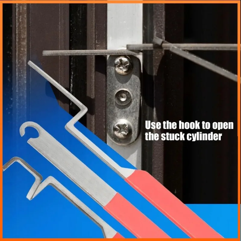 

Window Opening Kit Emergency Stuck Window Repair Tools Professional Home Maintenance Set with Red Handle