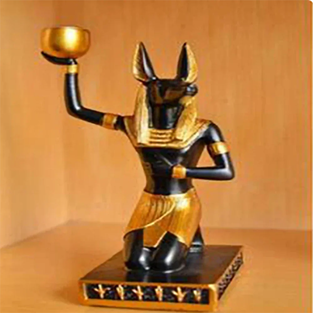 Anubis dog ornaments, study, living room, tabletop decorations, creative home furnishings, Egyptian window decorations