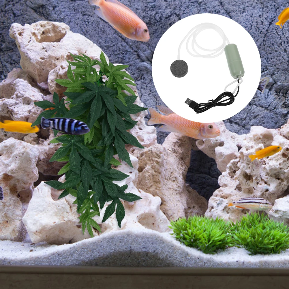 

Oxygen Pump Fish Tank Air Aquarium Mini Pumps for Aquariums Green Accessories Travel