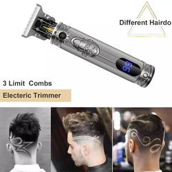 Kemei zero gap kemei máquina de acabamento corte por kernei cabelo trimmcutter kemel barba cortador keimei t9 barbeador kemey t trimmer acabamento