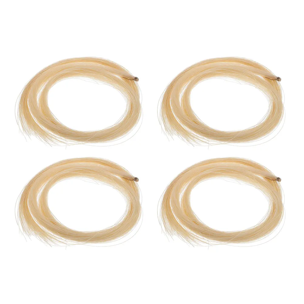

4 Pcs Violin Bow Hair Viloin for Supplies Accessories Musical Instrument Horse Practical