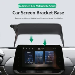 For Mitsubishi Outlander 2023 Car Mobile Phone Holder Wireless Charging Bracket 10.25 Inch Central Control Screen Fixing Base