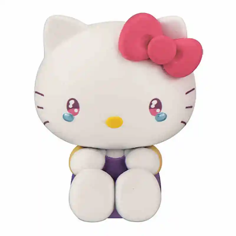 5Pcs/set Genuine Bandai Character Crying and Styling Twisted Egg Sanrio Kuromi My Melody Hello kitty Figure Model Toys Gift