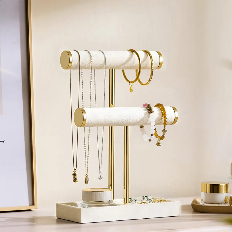 Multi-Functional Two-Level T-Style Bangle Stand for Bracelet, Bangle & Jewelry storage   JJ1592
