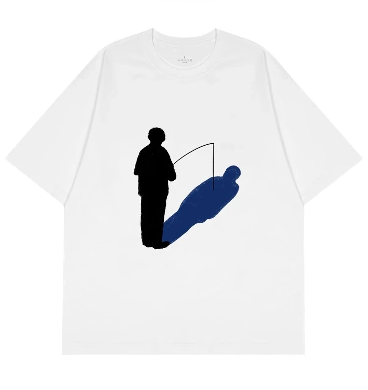 

Американские креативные футболки с короткими рукавами с принтом для мужчин и женщин, летний модный бренд, свободные для пар на улице