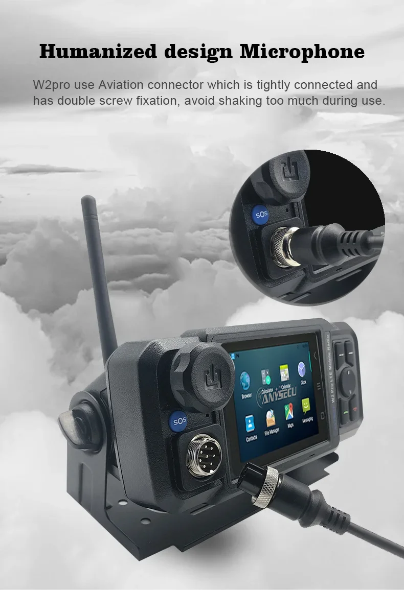 4G-W2Pro N61 4G LTE FDD POC วิทยุเครือข่ายวิทยุ PTT ทํางานร่วมกับ ZELLO/จริง PTT