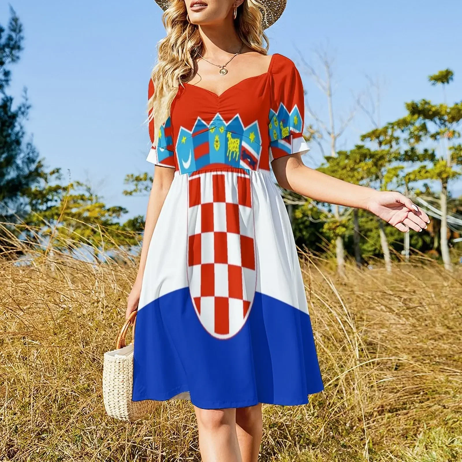 Croatia Flag Sleeveless Dress dress dress dresses