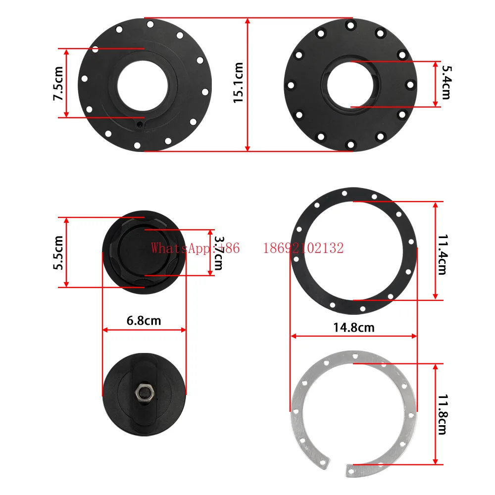 

Прямые продажи с фабрики, модифицированная встроенная вспомогательная крышка топливного бака из алюминиевого сплава, уплотнительная крышка крышки резервуара для хранения топлива