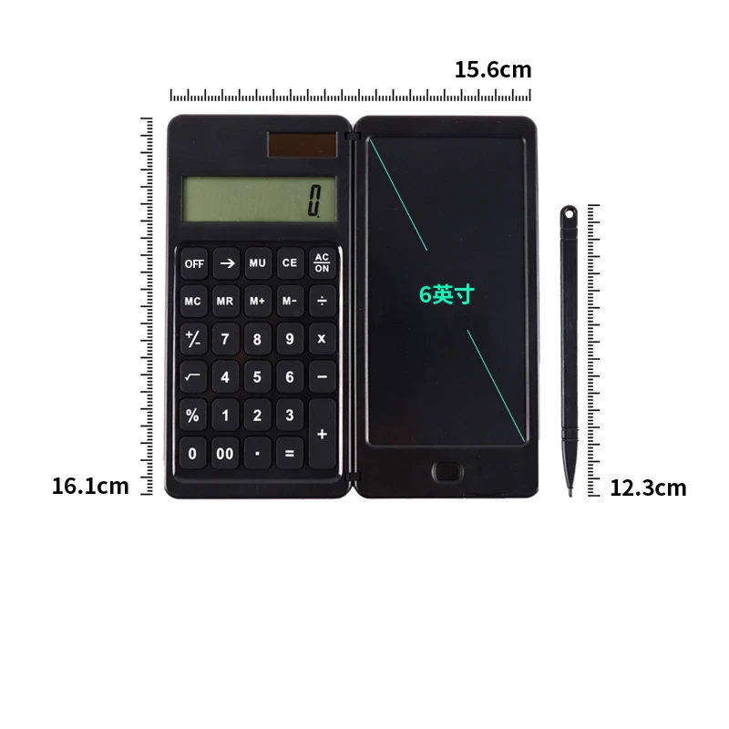 New Solar Folding Calculator Handwriting Pad Portable Computer Business Gift LCD Handwriting Pad