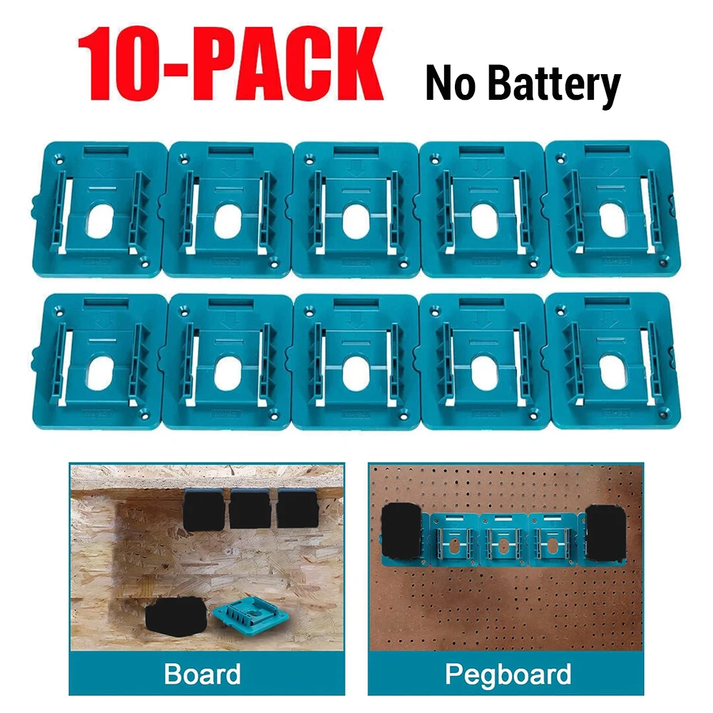 1-10 PCS Battery Holder for Makita 18V Li-ion Battery Tools Machine Holder Storage Rack Wall Mount for BL1860 BL1850(No Battery)
