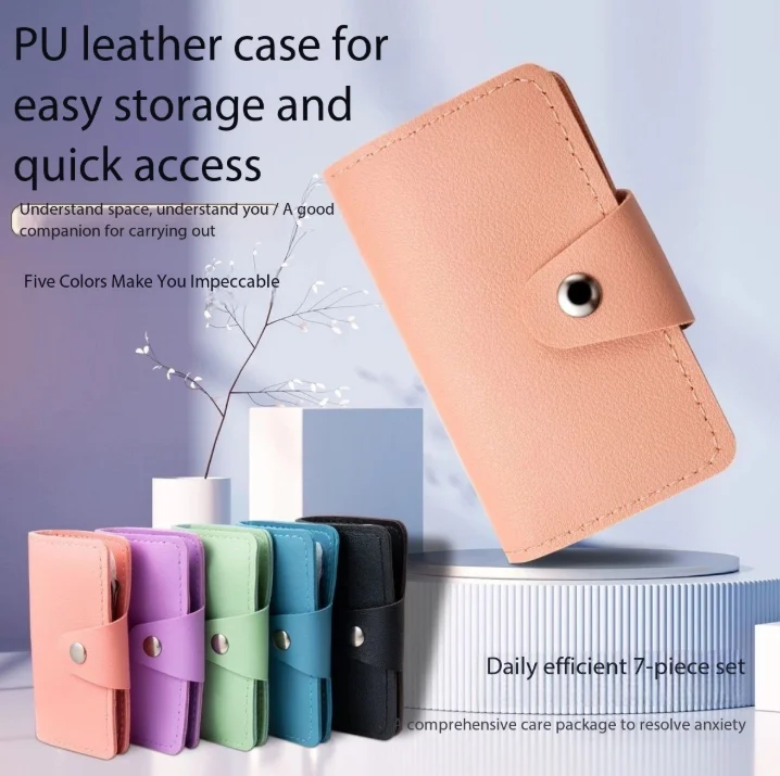7-Piece Nail Tool Set Professional Beginner's Kit Carbon Steel Nail Clippers for Household Beauty Car Use Nail Care Tools