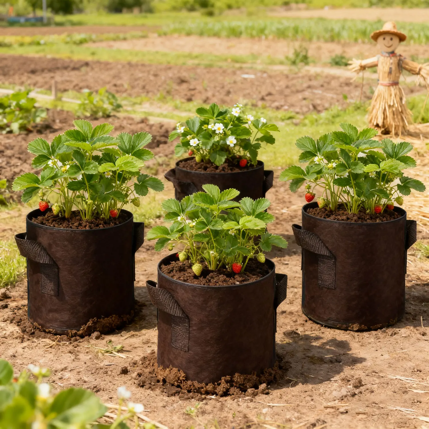 SPONDWILD Tomaten-/Kartoffel-Pflanzbeutel aus Verdicktem Vliesstoff für Garten, Gewächshaus und Gemüseanbau – Detail 19