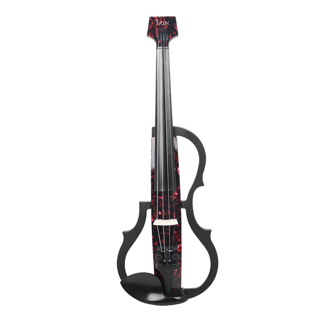 IRIN 4/4 Electric Violin String Instrument for Practice Carbon Fiber Professional Electric Violin With Shoulder Rests Headphones