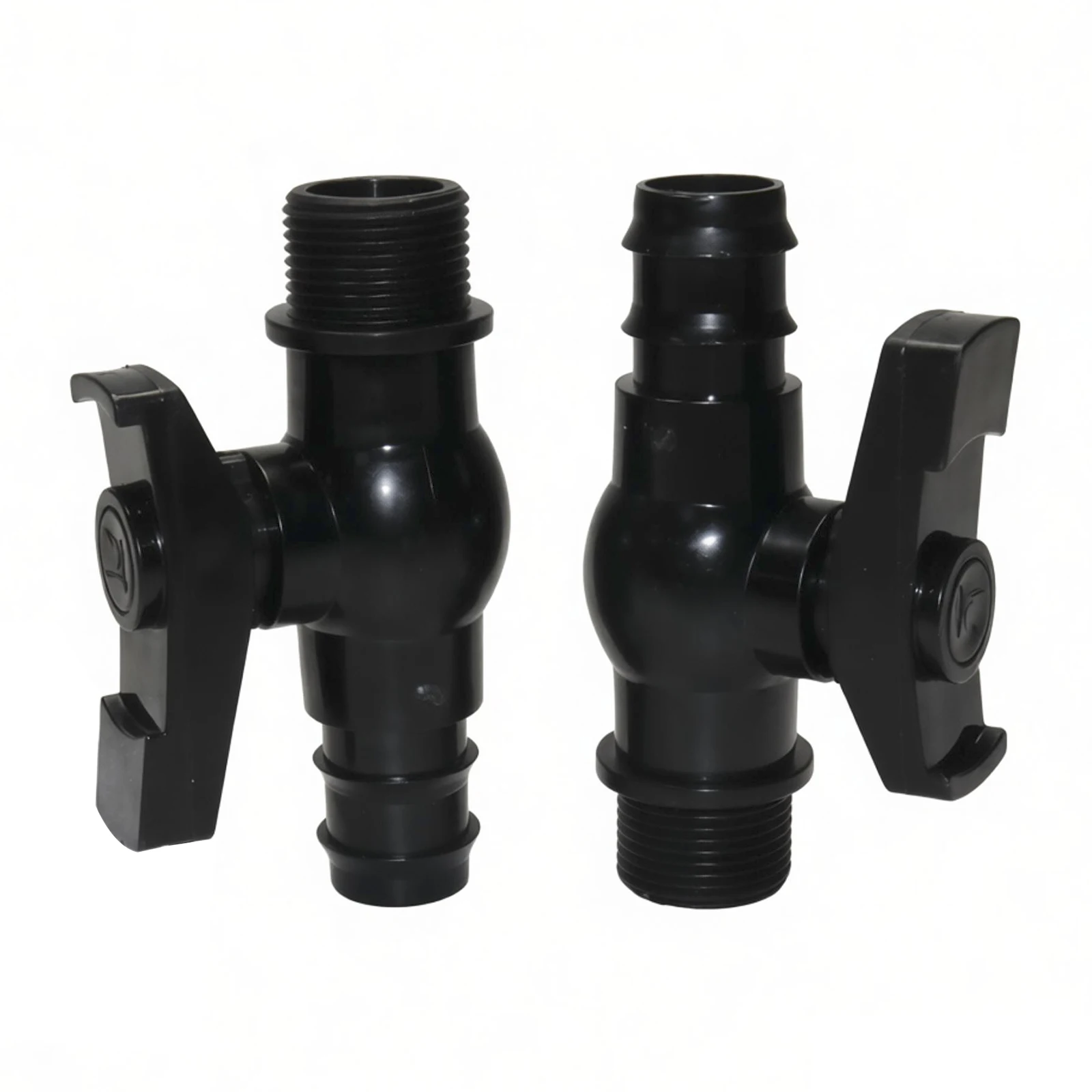 2pc PVC water pipe joint valve, car wash connection piece PVC water tank water tower live joint fuel tank water bucket fish tank