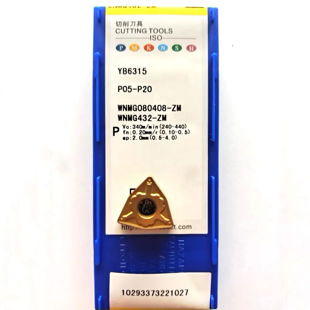 العلامة التجارية الأصلية CNC تحول أداة WNMG080412-ZM WNMG080404-ZM WNMG080408-ZM YB6315 مخرطة لآلة قطع المعادن إدراج