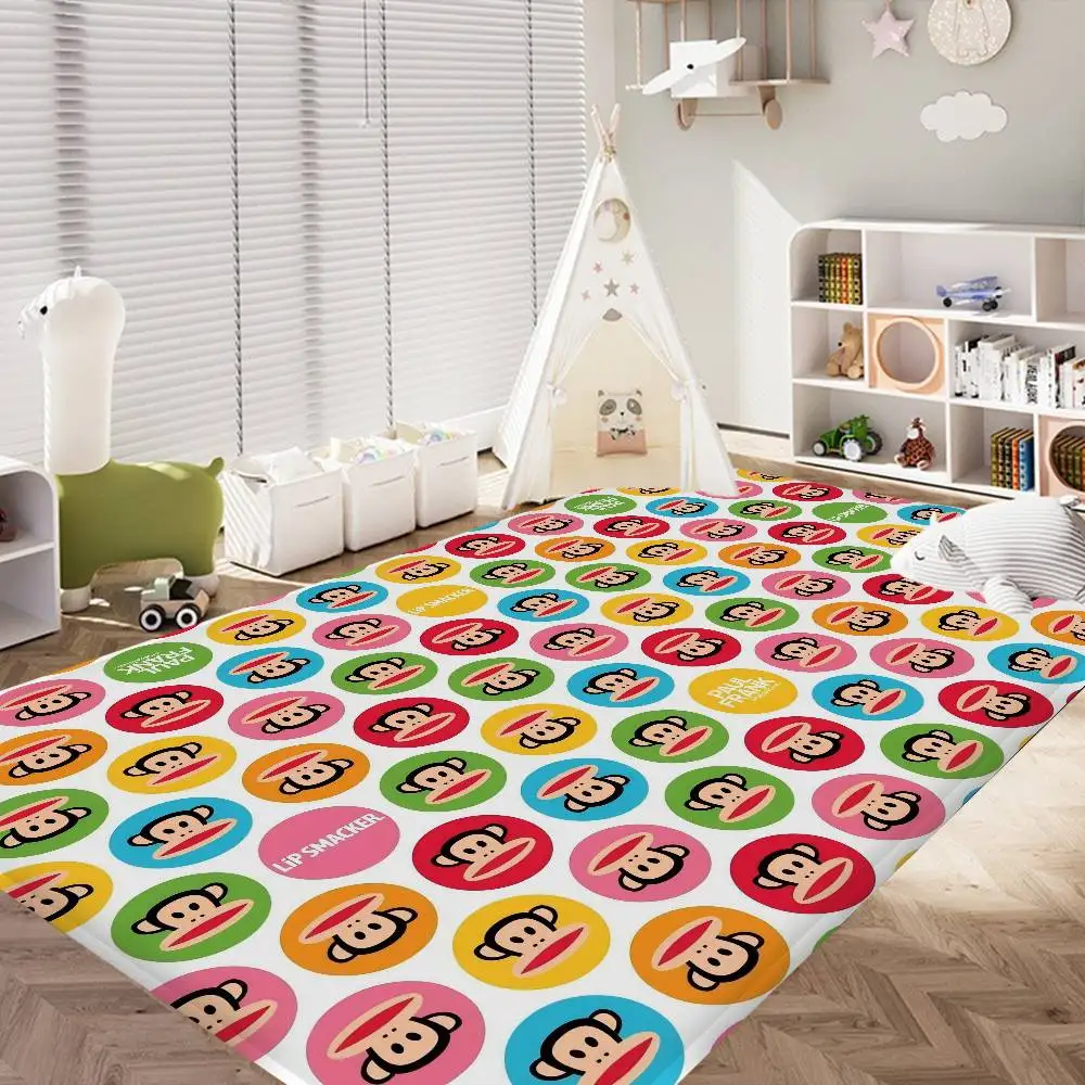 L-Luxurious P-Paul Frank Floor Mat INS Style Soft Bedroom Floor House Laundry Room Mat Anti-skid Household Carpets