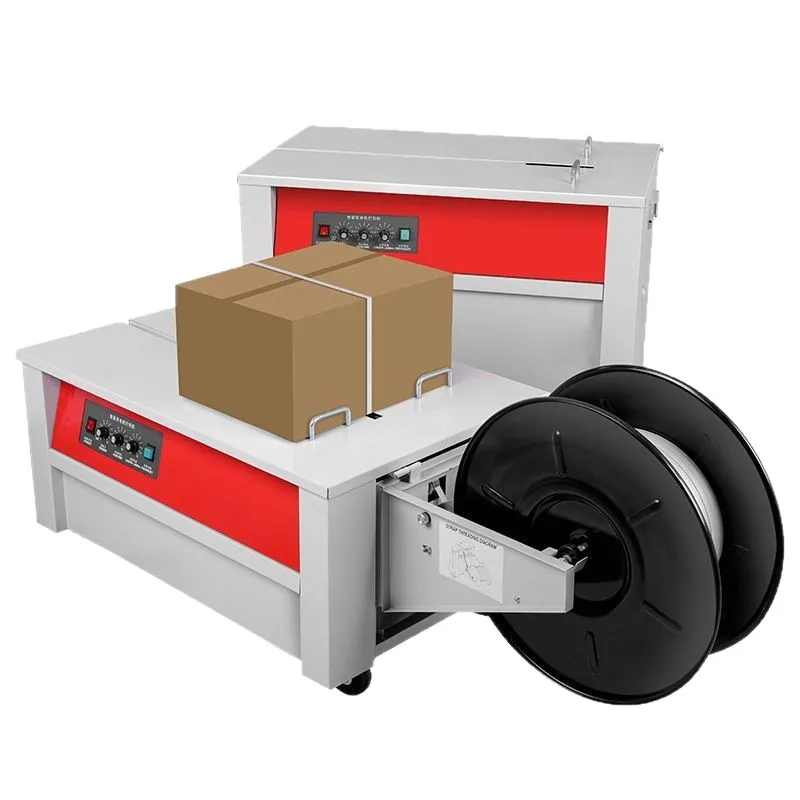 Semi-automatic e-commerce express baler Dual motor Fully automatic binding carton PP belt binding and sealing box baler