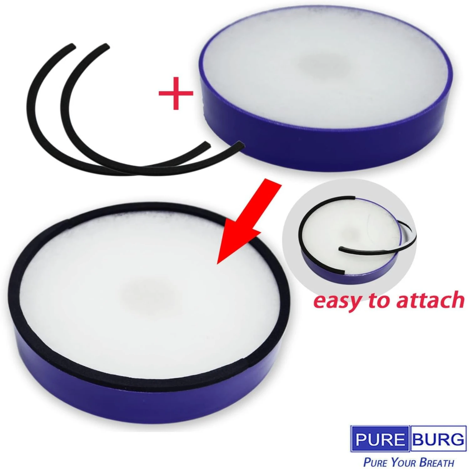 DC14 Replacement HEPA Filter Set Compatible with  DC14 DC15 Series Animal All Floors vacuum cleaner,Part 901420-01 905401-01 923