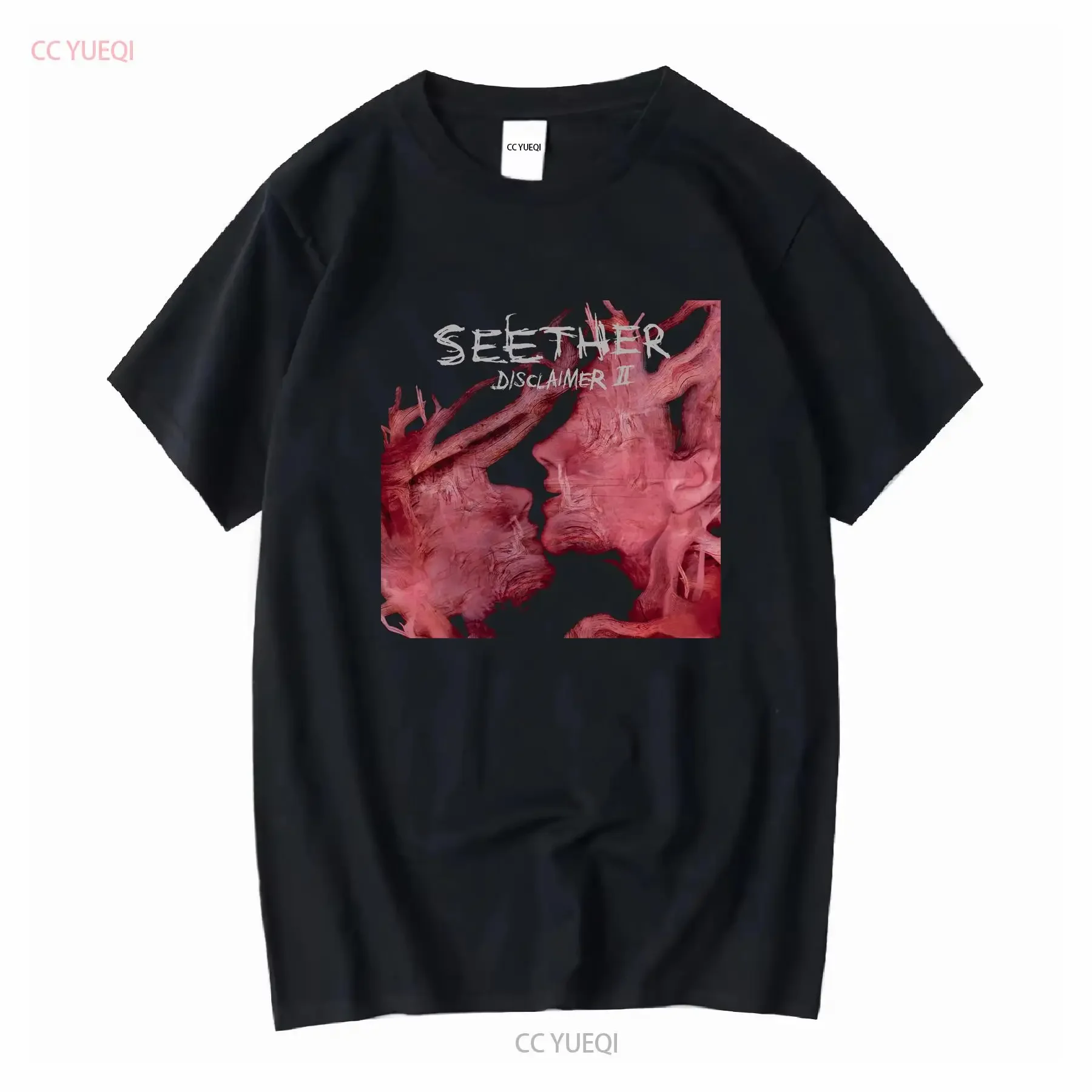 Seether DISCLAIMER II Sleeve Cotton Black All Size S 5Xl T Shirt FD1276 long or short sleeves vintage Washed Soft Stretched