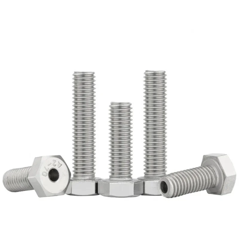 Hex Hexagon Head Hollowed Screw Bolt Facial-Mask Machine Through Hole Screw304 Stainless Steel  M4 M5 M6 M8 M10 M12 M14 M16 M20