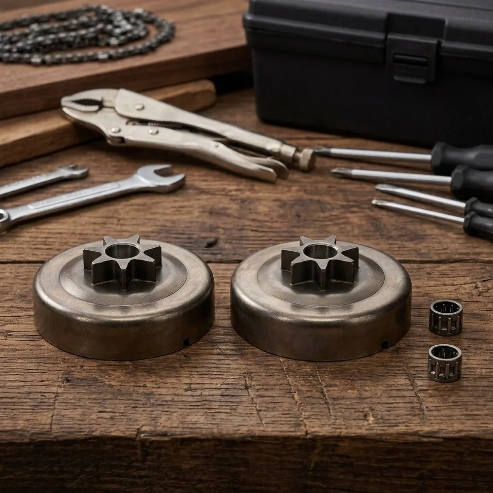 Precision Engineering Sprocket Power Tool Accessory 7 Tooth Sprocket 085-2176 Chain Sprocket High Durability Copper Alloy