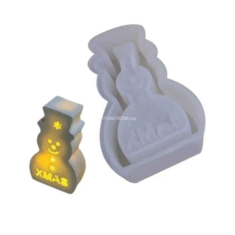 

Silicone Casting Molds Snowman Table Ornament Moulds Hand-Making Accessory Dropship