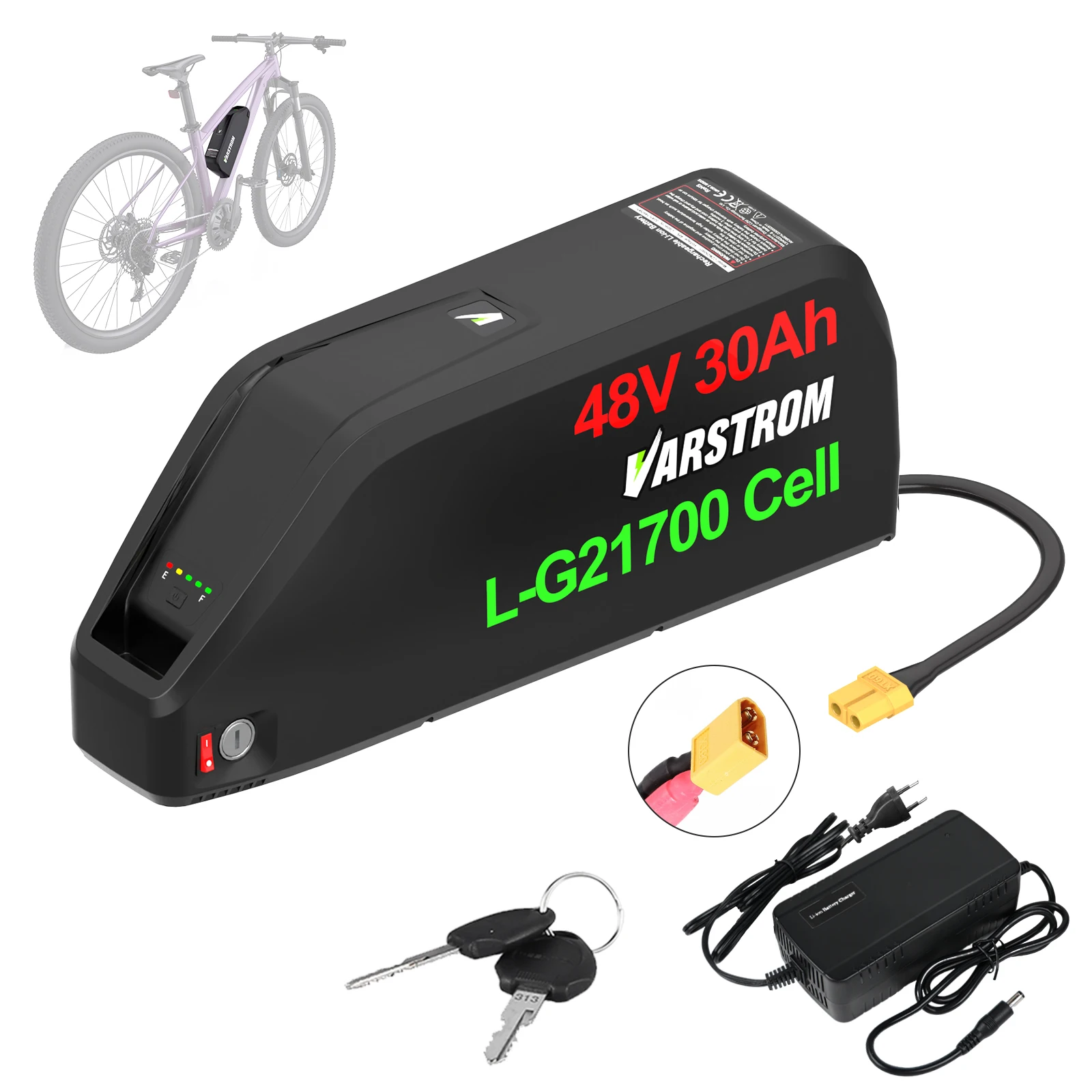 [UK Direct ] Hailong Max 48V 30AH 52V 25AH 20AH Battery Ebike High Capacity Battery 40A BMS Downtube Pack 21700 Lithium Cells