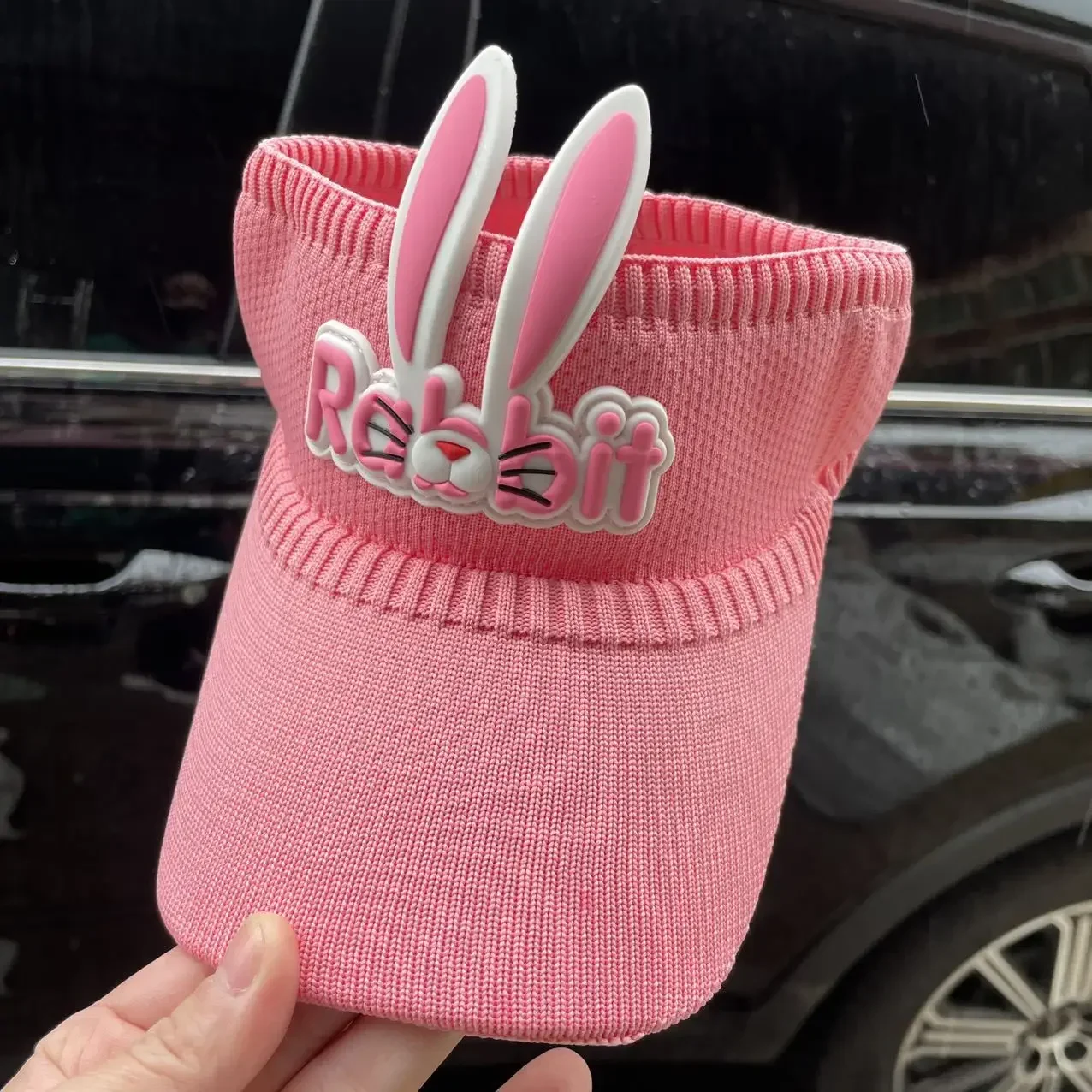 فتاة رقيقة جوفاء تنفس الأطفال الذروة قبعة 3-12 سنة الاطفال قبعة صيفية لطيف الكرتون أرنب الجناح أقنعة للأطفال الصبي #5